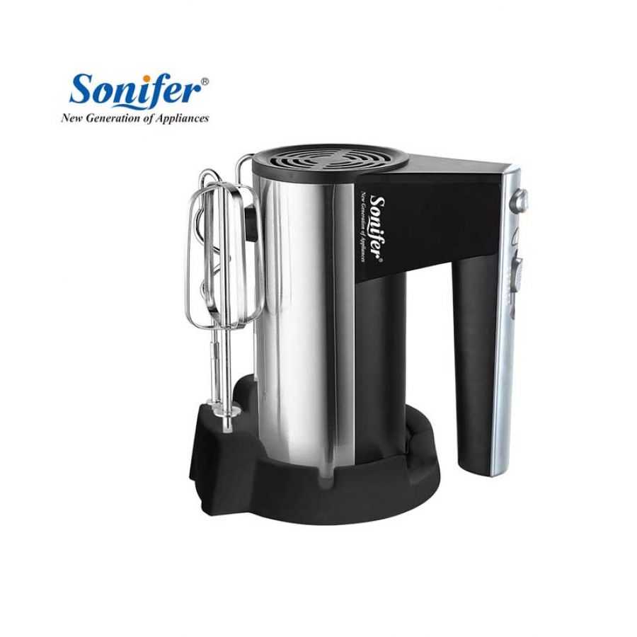 Sonifer Stainless steel 5 speeds Food Blender Mixers Dough Mixer Egg Beater 220v 